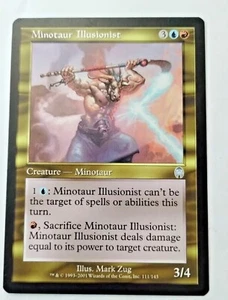 MTG Minotaur Illusionist Apocalypse 111/143 Regular Uncommon - Uncirculated - Picture 1 of 3