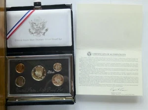 1998 UNITED STATES MINT PREMIER SILVER PROOF SET - 90% Silver & COA - Picture 1 of 8