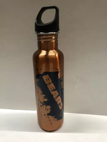 Chicago Bears Stainless Steel Water Bottle By Evergreen 22 ounce Cover
