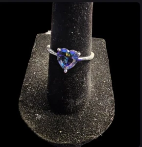Blue Mystic Topaz Ring Size 6. #3002 - Picture 1 of 3