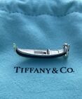 Tiffany & Co. Paloma Picasso Srebrna włoska gondola Charm Czarna Czerwona emalia