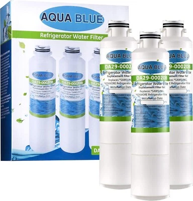 Filtro de agua para refrigerador Aqua Blue DA29-00020B (paquete de 3) ~NUEVO en caja Foto 1 de 2