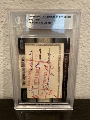 BOB COUSY 2008 RAZOR CUT SIGNATURE AUTO AUTOGRAPH CARD! - Image 1 of 3