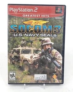 SOCOM 3: U.S. Navy SEALs (Sony PlayStation 2, 2005) Greatest Hits With Manual - Picture 1 of 3