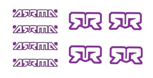 ARRMA  Mini  ( 8 Piece ) Logo  DIE-CUT  Decal  Kraton  Mojave  Typhon  Outcast - Picture 1 of 11