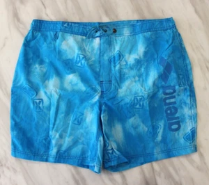 Arena Men's Blue Swim Short Beach Nylon Shorts Swimming Vintage 40 Swimwear XL - Picture 1 of 7