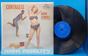 David Carroll LP "Contrasts" Sexy Cheesecake Bikini Cover BX3 - Imagen 1 de 2