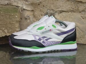 Vintage lata 90. Reebok Runners UK7.5 Deadstock Wentylator Pompa Klasyka Deadstock