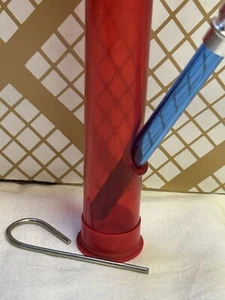 Sarah’s Family "Bong On The Go!" Red With Blue Steam Unused 1960's RARE 9 Inch - Picture 1 of 5