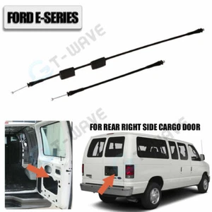 Rear Right Cargo Door Latch Release Cables for 1992-2014 Ford E150 E250 E350 Van - Picture 1 of 3