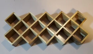 Kamenstein Criss Cross 18 Jar Hanging Countertop Spice Rack Organizer Wood Decor - Picture 1 of 6