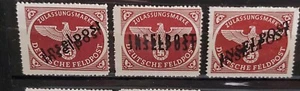 luftfeldpost deutsches reich Mit Doppelten Aufdruck Inselpost, Postfrisch - Bild 1 von 1