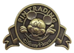 2017 Disney Parks Pin Trading Mickey Bronze Pin Rare - Picture 1 of 1