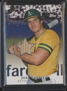 2002 Topps Traded Baseball JOSE CANSECO Bat Relic Farewell Relic Oakland BIN2 - Picture 1 of 2