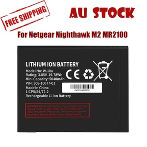 Battery for Telstra Netgear Nighthawk M2 MR2100 308-10077-01 W-10a 5040mAh AU - Picture 1 of 2