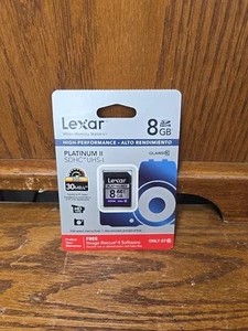 Lexar Platinum II 8GB Class 6 - SDHC Card - Memory Card Storage - Picture 1 of 2