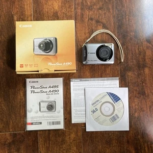 Canon PowerShot A490 10.1 MP Digitalkamera, mit 3.3x optischem Zoom - Bild 1 von 7