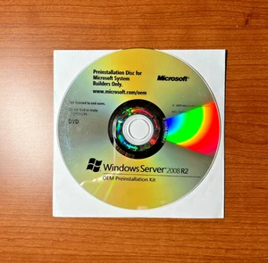 Microsoft Windows Server Standard 2008 R2 64-bit OEM Preinstallation Kit DVD - Picture 1 of 3