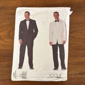 Vogue 2383 Men's Formal Tuxedo Jacket & Pants Sewing Pattern 44-48 -partial cut - Picture 1 of 2