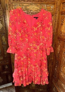 Alex Marie Floral Long Sleeve Floral Dress Size 6 - Picture 1 of 9