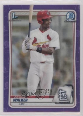 2020 Bowman Draft Chrome Purple Refractor /250 Jordan Walker #BD-57 - Image 1 of 2