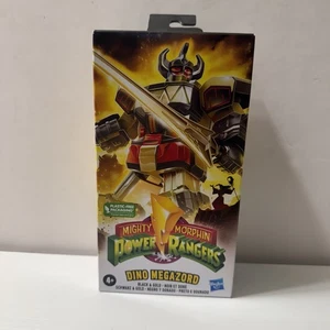 Power Rangers Mighty Morphin Dino Megazord Black Gold Figure New - Picture 1 of 5