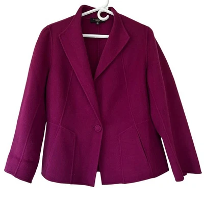 Talbots Blazer Chaqueta Mezcla Lana Colorido Solo Pecho Otoño Invierno Lg Petite  Foto 1 de 4