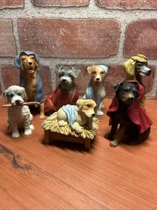 Belén Canino Creche 7 Piezas Perro Navidad Romano - Imagen 1 de 3