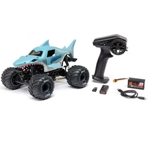 Losi 1/18 Mini LMT Megalodon 2S 4X4 RTR Brushed Monster Truck Battery & Charger - Picture 1 of 12