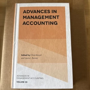 Advances in Management Accounting by Chris Akroyd (English) Hardcover Book - Imagen 1 de 4