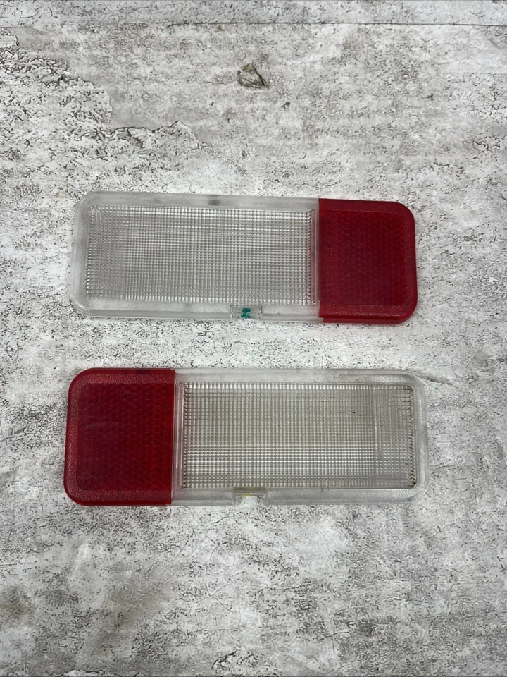 Juego de lentes de lámpara de cortesía para puerta delantera Ford Van SUV 1992-2008 OEM Foto 1 de 4