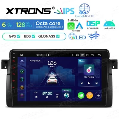 AUTORADIO ANDROID 6/128GB BMW E46 ROVER MG WIFI CARPLAY OCTA CORE NAVI QLED - Immagine 1 di 4