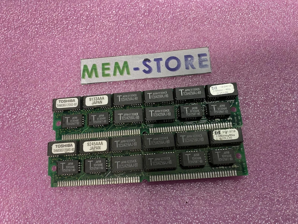 Lot of 10 Toshiba THM365120AS-80 2MB (2x1MB) Original -Contact us for quantity - Image 1 of 1