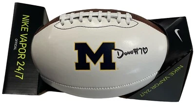 DONOVAN EDWARDS SIGNED MICHIGAN WOLVERINES NIKE FOOTBALL JSA COA - Image 1 of 2