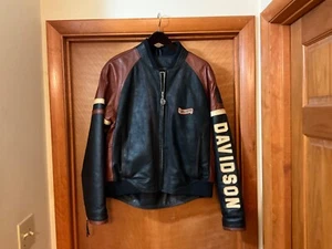 HARLEY-DAVIDSON CRUISER BOOMER LEATHER JACKET, SIZE L - Bild 1 von 15