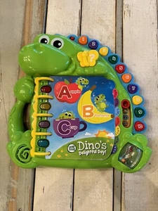 LeapFrog Dinos entzückendes Tagesalphabet Buch interaktives Spielzeug grün funktioniert! - Bild 1 von 12
