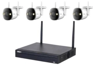 KIT NVR 4CH WIFI 1TB NVR1104HS-W-S2 + 4 BULLET IPC-F22FEP FULL COLOR - Foto 1 di 1