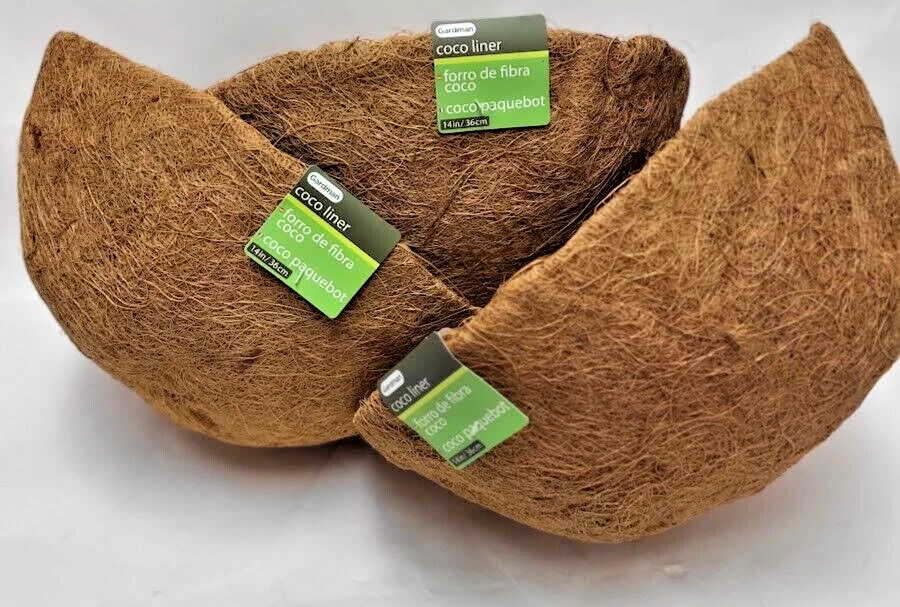 Gardman R584 14" Hanging Basket Planter Coco Cocoa Liner