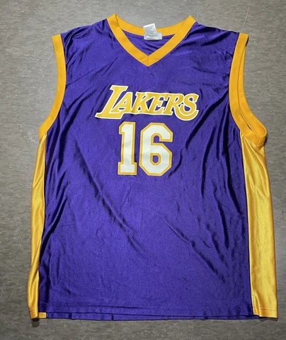 NBA Los Angeles Lakers Pau Gasol 16 Basketball Jersey size 2XL Cover