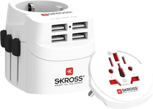 SKROSS | 1.302471 | Enchufe de viaje universal con 4 puertos USB - Imagen 1 de 8
