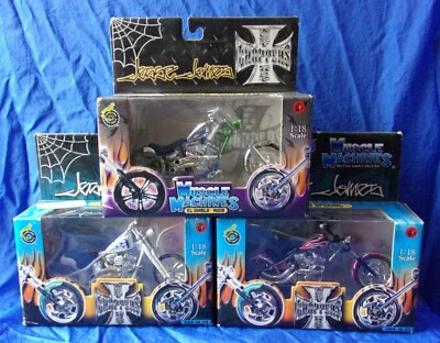 Muscle Machines JESSE JAMES West Coast Chopper 1/18 EL DIABLO CHERRY CFL STURGIS - Image 1 of 4