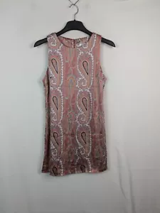 Ladies casual dress sleeveless zip paisley printed size 10 Glamorous - Picture 1 of 8
