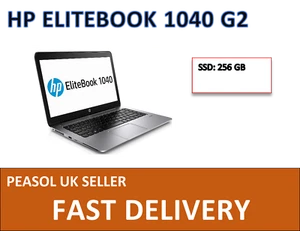 HP EliteBook Folio 1040 G2 14" Laptop i5 5th Gen 8GB 256GB SSD Windows 10 Pro - Picture 1 of 3