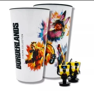Borderlands Claptrap Topper 2 Cup SET 2024 Exclusive - Matches Popcorn Buckets! - Picture 1 of 1