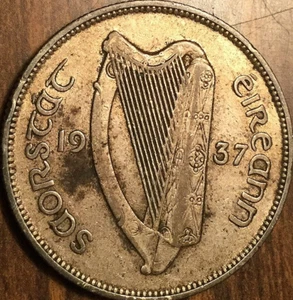 1937 IRELAND SILVER FLORIN - Picture 1 of 2