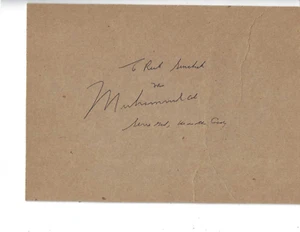 Muhammad Ali Heavyweight Champ Boxing Autographed 7x10 Signature PSA Letter - Picture 1 of 3