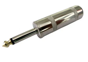 ProCraft Jumbo 1/4" Shielded Mono Plug. Gold Tip with Nickel Finish. (PC-TJ036) - Picture 1 of 2