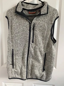 Free Country Light Heather Gray Vest Size Mens Small - Picture 1 of 3