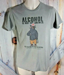 Big Bear Lake CA lustiges T-SHIRT Herren Gr. S THE DUCK Co Alkohol ist nicht die Antwort - Bild 1 von 5