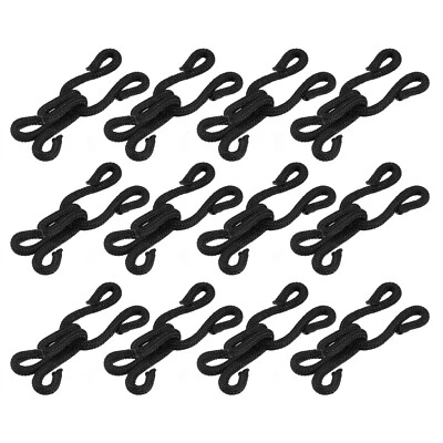 20 ganchos de coser de latón y cierre de ojos de 28 mm de largo para falda de sujetador, negro Foto 1 de 4